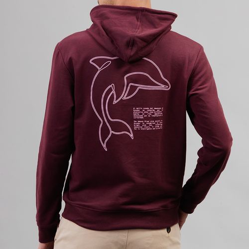 HOODIE DELFIN REGIONS VINO
