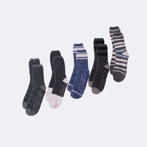 BABUCHAS CAÑA CASUAL FELPA ENTERA ANTIDESLIZANTE SURTIDO PACK X1