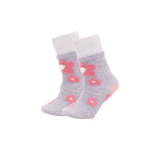MEDIA CASUAL CAÑA ZAPATILLA LISA ANTID FIGURAS AFELPADAS SURTIDO PACK X1
