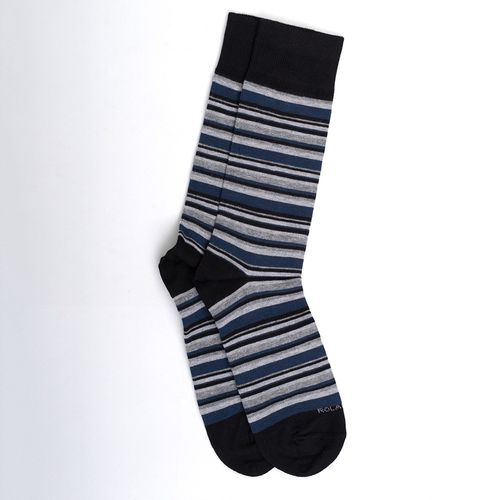 MEDIA COLORS CAÑA CASUAL LISA LINES 10 SIN COSTURA NEGRO PACK X1