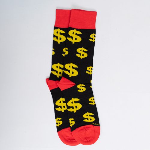 MEDIA COLORS CAÑA CASUAL LISA DOLLAR SIN COSTURA NEGRO PACK X1
