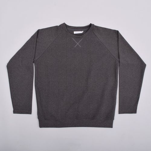 HOODIE FLEECE LLANO GRIS RATÓN