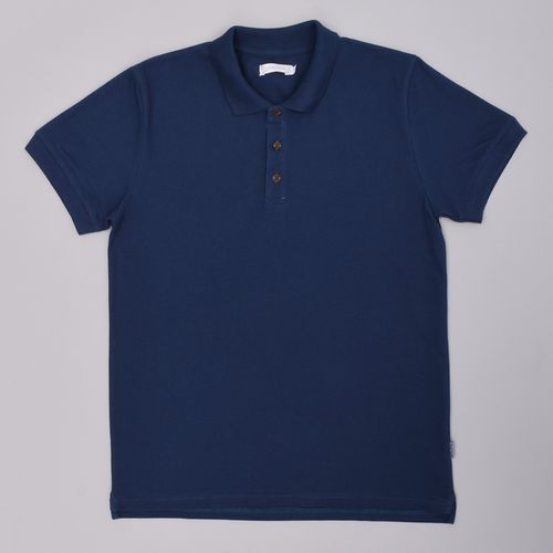 CAMISETA POLO LLANA AZUL MARINO