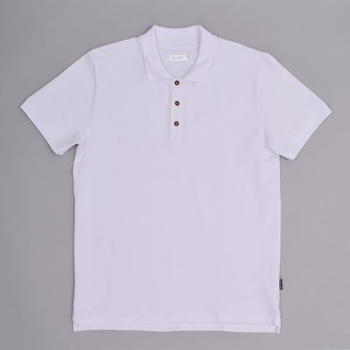 CAMISETA POLO LLANA BLANCO