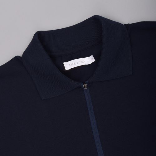 CAMISETA POLO JERSEY AZUL