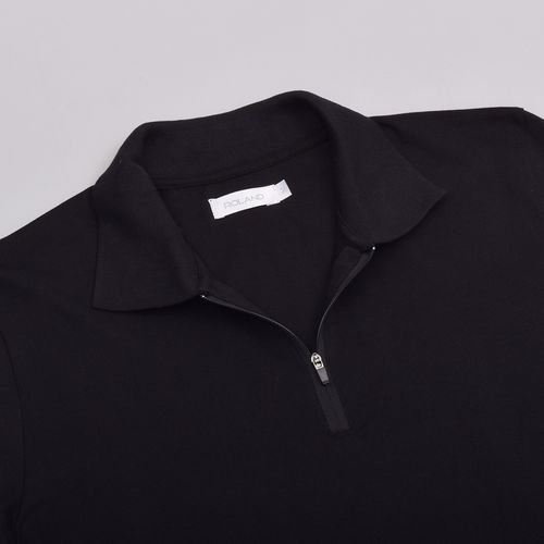 CAMISETA POLO JERSEY NEGRO