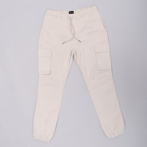 PANTALÓN GABARDINA CARGO BEIGE