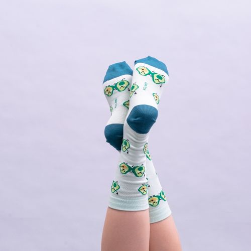 MEDIA COLORS CAÑA CASUAL LISA AGUACATE SC VERDE OLIVA PACK X1