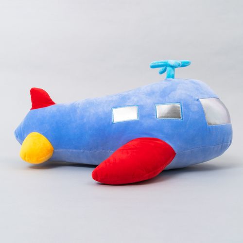 PELUCHE 45CM AVION CELESTE