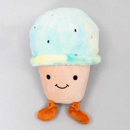 PELUCHE 21X36X25CM HELADO BEIGE