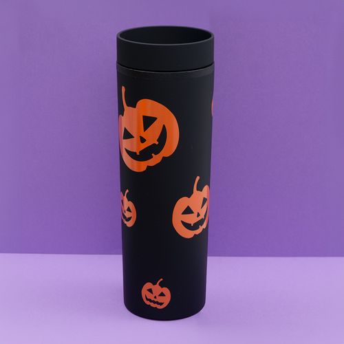 TOMATODO HALLOWEEN PLÁSTICO CALABAZAS NEGRO