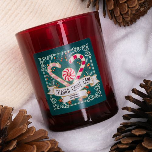VELA VASO CHRISTMAS MORNING SURTIDO ROJO NAVIDAD