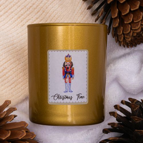 VELA PERFUMADA ORO CASCANUECES NAVIDAD