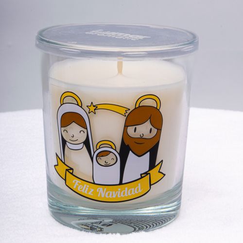 VELA VASO PERFUMADA BELEN NAVIDAD