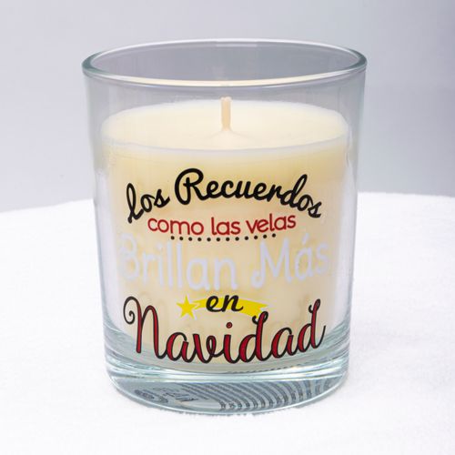 VELA VASO PERFUMADA RECUERDOS NAVIDAD