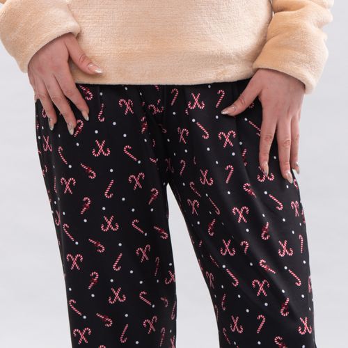PIJAMA PANTALON NAVIDAD NEGRO