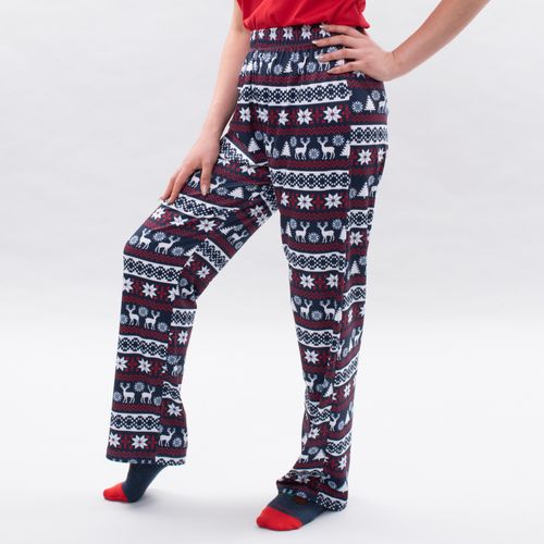 PIJAMA PANTALON NAVIDAD AZUL MARINO