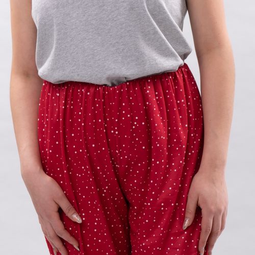 PIJAMA PANTALON NAVIDAD ROJO