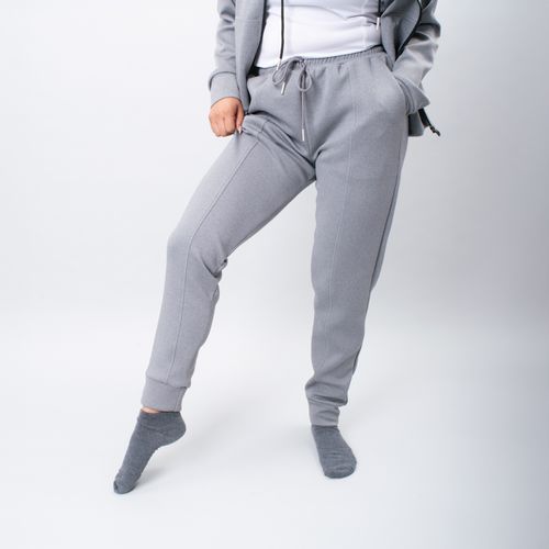 PANTALON CORTES PRETINA ELASTICADA GRIS