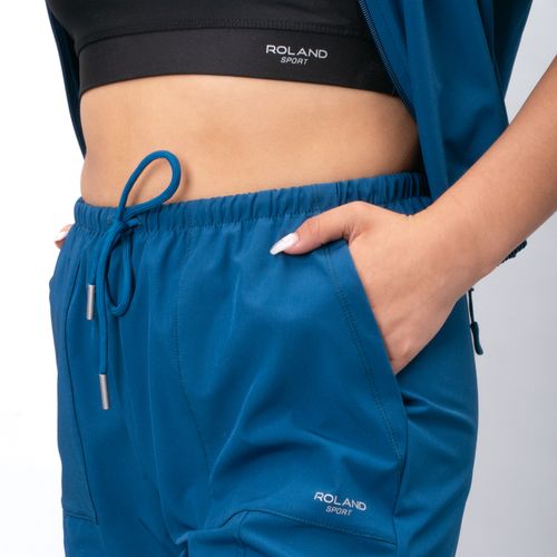 PANTALON CORTES PRETINA ELASTICADA AZUL