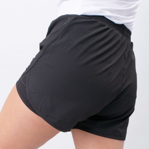 SHORT CON LICRA ROMPEVIENTOS NEGRO