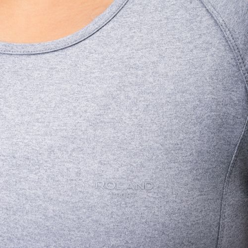 CAMISETA LLANA CUELLO REDONDO GRIS