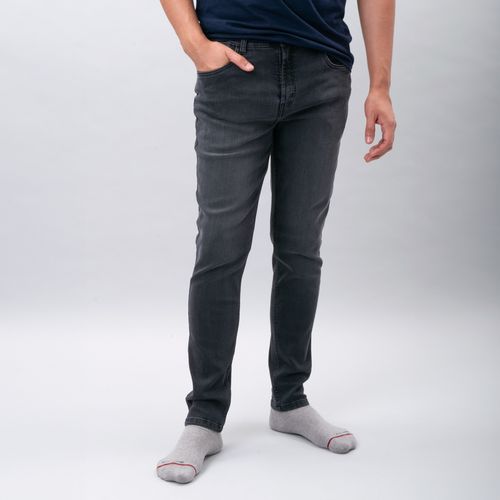 PANTALÓN DENIM SLIM NEGRO