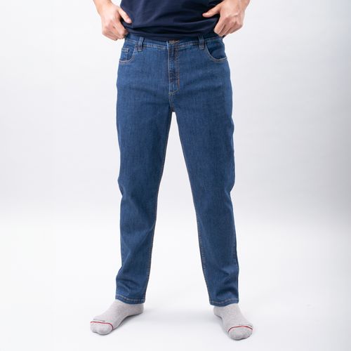 PANTALÓN DENIM REGULAR EC AZUL-OSCURO