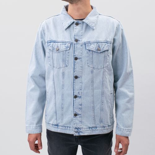 CHAQUETA DENIM CELESTE