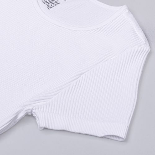 CAMISETA CUELLO REDONDO BLANCO