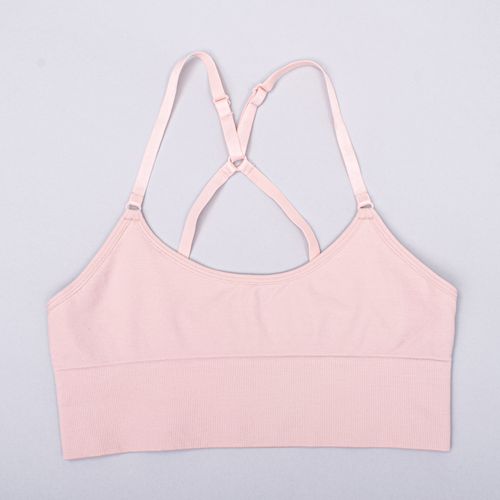 BRASIER SEAMLESS TIRAS AJUSTABLES ROSA PACK X1