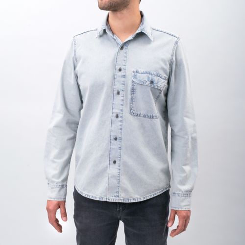 CAMISA DENIM CELESTE CLARO