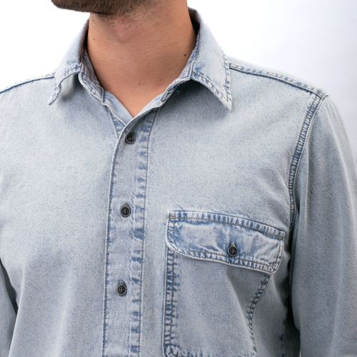 CAMISA DENIM CELESTE CLARO