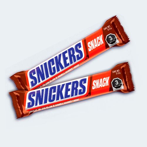 CHOCOLATES CON LECHE SNICKERS SNACK CAFE