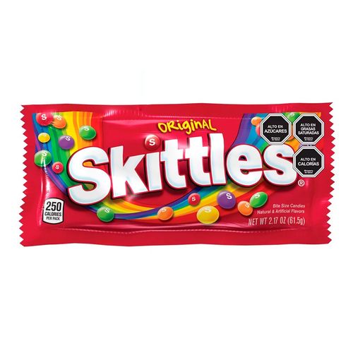 CARAMELOS MASTICABLES SKITTLES ORIGINAL SINGLE ROJO