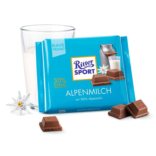 CHOCOLATES CON LECHE RITTER CON LECHE ALPES CELESTE