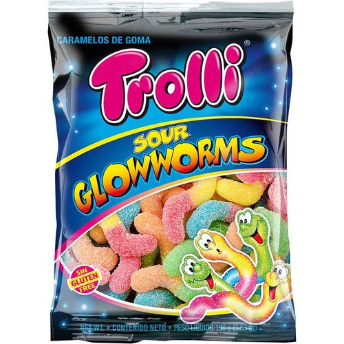 CARAMELOS MASTICABLES TROLLI® SOUR GLOW WORMS