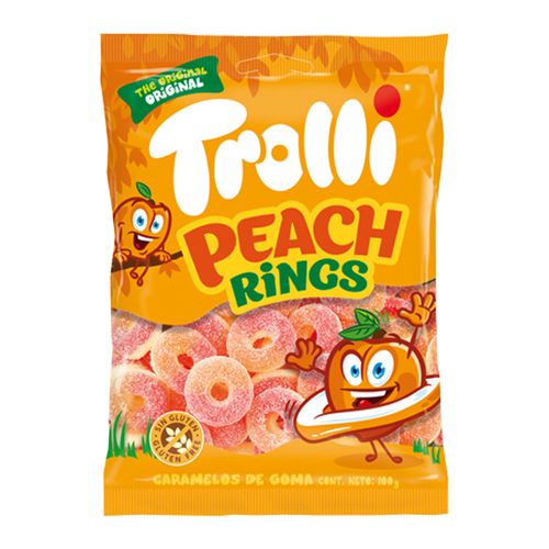 CARAMELOS MASTICABLES TROLLI® AROS DE DURAZNO