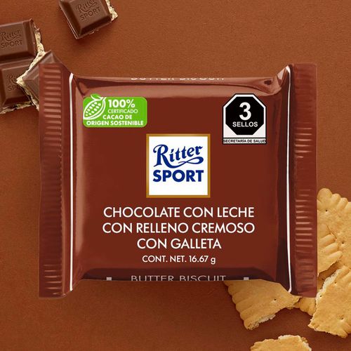 CHOCOLATES CON LECHE RITTER MINI GALLETA CAFE