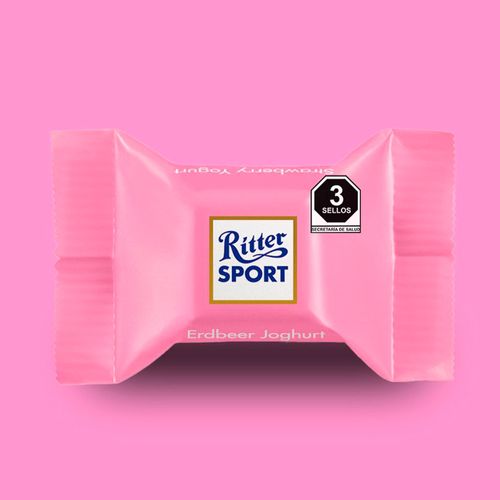 CHOCOLATES CON LECHE RITTER CHOCOCUBOS YOGURT ROSA