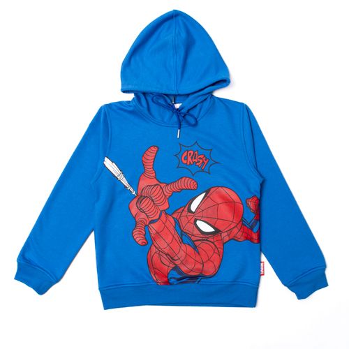 HOODIE SPIDERMAN FLEECE AZUL