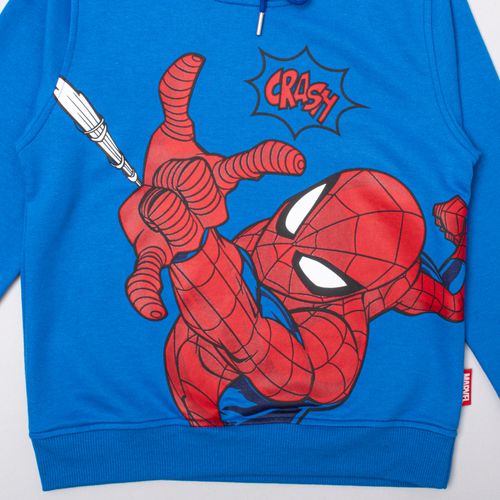 HOODIE SPIDERMAN FLEECE AZUL