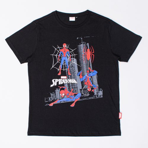CABALLERO CAMISETA SPIDERMAN JERSEY NEGRO