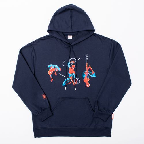 CABALLERO HOODIE SPIDERMAN FLEECE AZUL MARINO