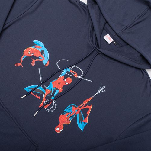 CABALLERO HOODIE SPIDERMAN FLEECE AZUL MARINO