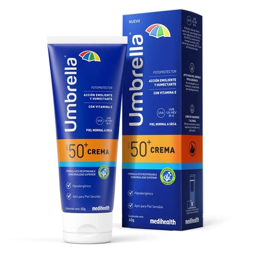HIDRATANTE SALUD Y BELLEZA PROTECTOR SOLAR UMBRELLA CREMA P/NORMAL-SECA SPF50+ *60G SURTIDO