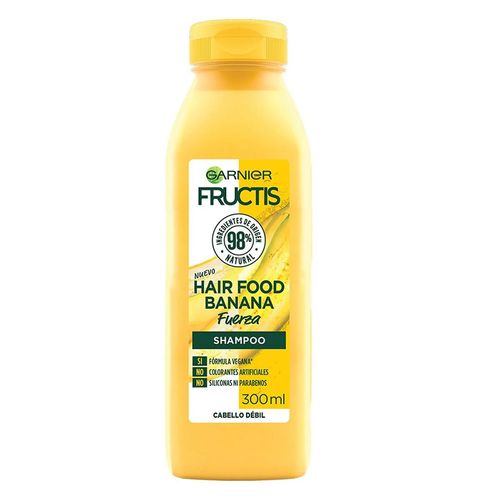 SHAMPOO SALUD Y BELLEZA SHAMPOO FRUCTIS HAIR FOOD SHAMPOO BANANA 300ML/12 SURTIDO