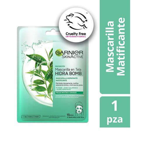 HIDRATANTE SALUD Y BELLEZA HIDRATANTE ESPECIFICO GARNIER MASCARILLA FACIALTELA TE VERDE/20 SURTIDO