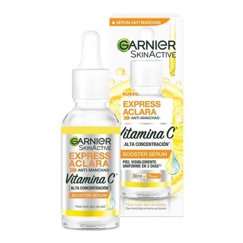 HIDRATANTE SALUD Y BELLEZA HIDRATANTE ESPECIFICO GARNIER SERUM FACIA,EXPRESS VITAMINA C 30ML/6 SURTIDO