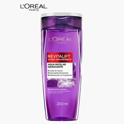 LIMPIADOR SALUD Y BELLEZA DESMAQUILLANTE REVITALIFT ACI. HIALURONICOAGUA MICELAR 200ML/6 SURTIDO